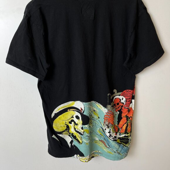 Strange Worlds T Shirt Black XL Extra Large Comic Drawing Graphic Tee Cotton - Picture 5 of 16